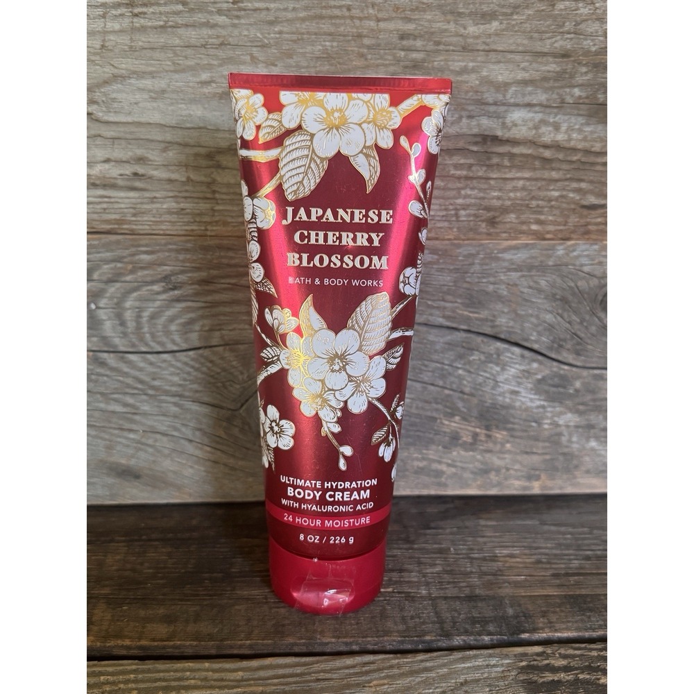 Bath & Body Works Japanese Cherry Blossom Body Cream 8oz | Rare HTF Discontinued